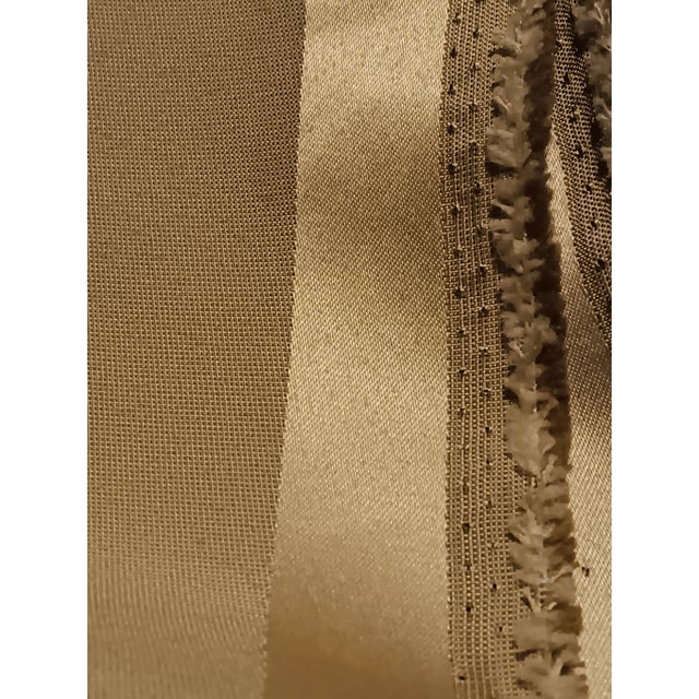 Contemporary Delisting Clarence House Italian Gold Tone on Tone Silk Fabric-1 2/3 Yards For Sale - Image 3 of 6