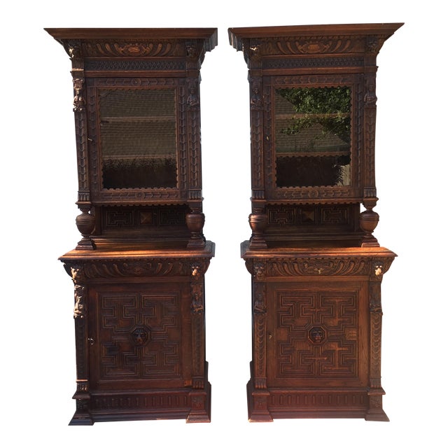 Antique Carved China a Pair Chairish