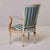 Late 18th Century European Neoclassical Painted & Parcel-Gilt Armchair For Sale - Image 11 of 12
