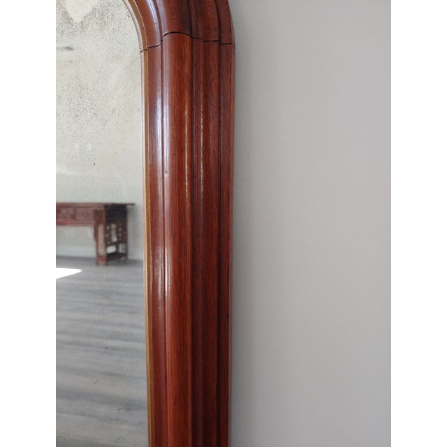 Early 19th Century French Louis Philippe Period Oak Mercury Glass Mirror For Sale - Image 4 of 9