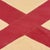 This vintage Alabama flag is made from a cotton cloth in yellowed off-white and faded red, with fully sewn design visible...