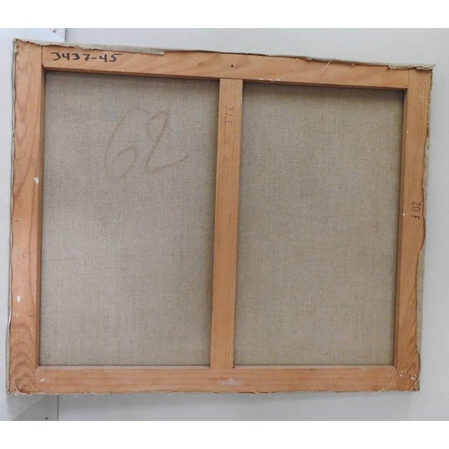 Mid 20th Century French Harbor Painting For Sale - Image 10 of 10