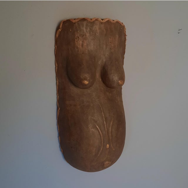 Ritual belly mask (Ndimu), connected to the Makonde culture, Tanzania. Approx. mid-20th century. In good condition.