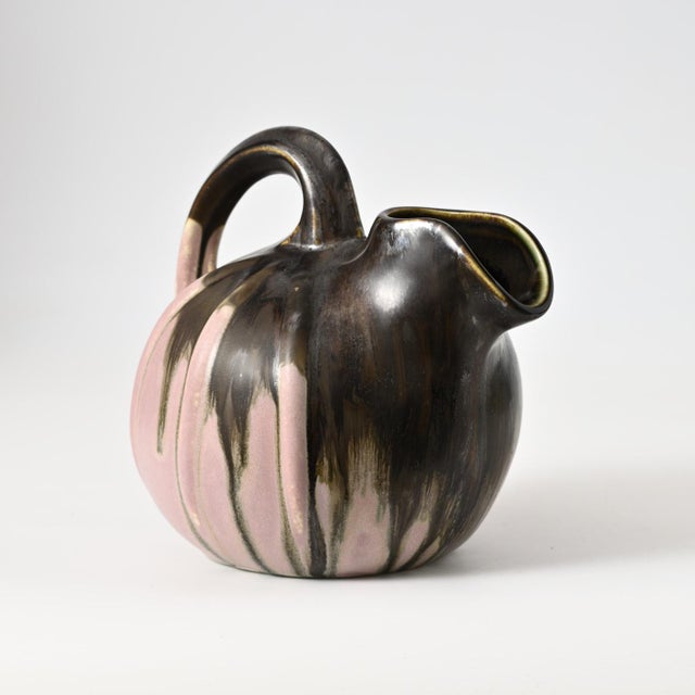 French Drip Glaze Jug frpm Gilbert Metenier, 1920s For Sale - Image 6 of 13