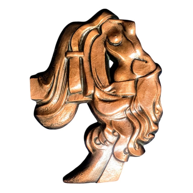 Art Deco Nude Naval Decoration, 1970s For Sale