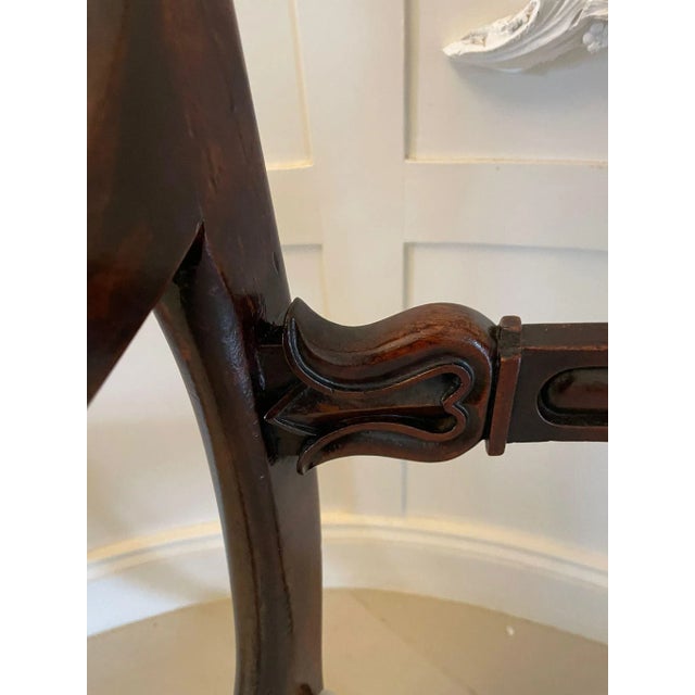 Antique Regency Mahogany Desk Chair For Sale - Image 10 of 13