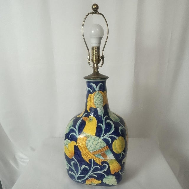 Vintage Italian Ceramic Table Lamp For Sale - Image 9 of 12