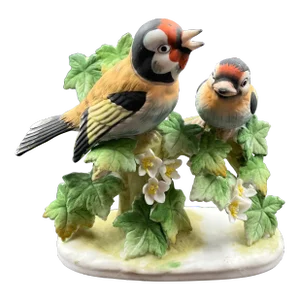 Mid 20th Century Ceramic Figurine of Baltimore Oriole Birds