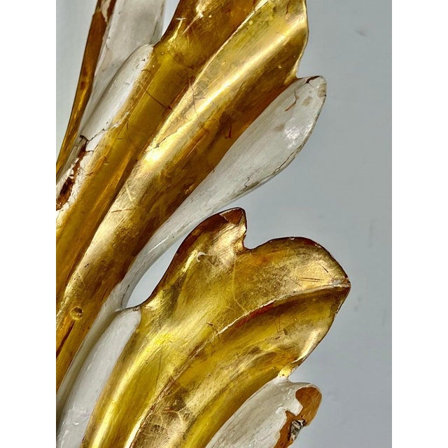 19th Century Carved Architectural Element With Gold Leaf Details For Sale - Image 11 of 18