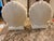Beautiful vintage pair of shell-shaped table lamps with a classic coastal / Hollywood Regency feel. The substantial...