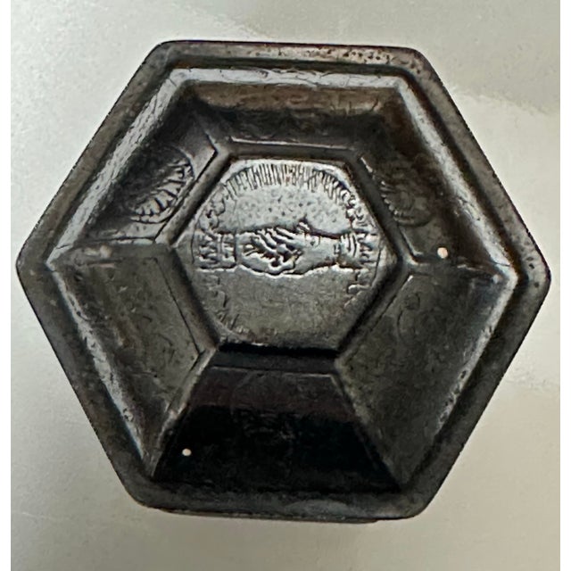 Traditional Vintage 1985 Etched Sterling Silver Dutch Marriage Box/Trinket Box For Sale - Image 3 of 12