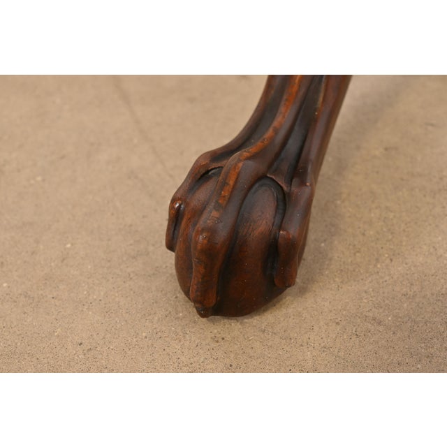 Imperial Furniture Chippendale Carved Mahogany Pedestal Plant Stands, Pair For Sale - Image 10 of 12