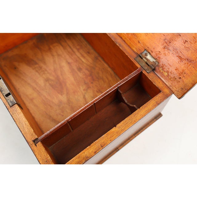 Art Deco French Sewing Box with Yellow Top, 1900s For Sale - Image 4 of 11
