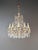 Antique French Italian Crystal Chandeliers Brass Rococo Style Restored - a Pair For Sale - Image 11 of 11