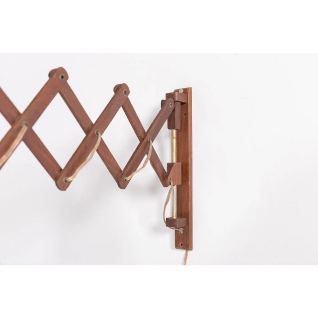 1960s Scandinavian Scissors Wall Lamp, 1960s For Sale - Image 5 of 8