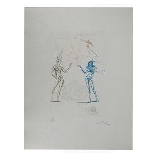 Salvador Dali, Nude, The Condemned Lovers, 1970, Engraving For Sale