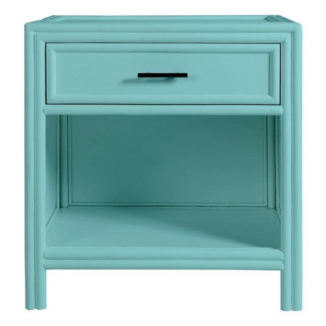 Capri End Table in Turquoise For Sale
