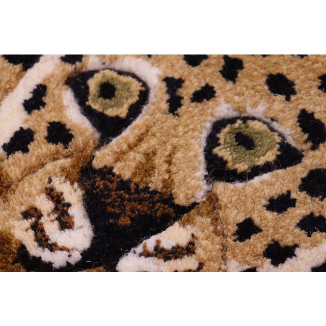 Contemporary Baby Leopard Animal Design Area Rug For Sale - Image 11 of 13