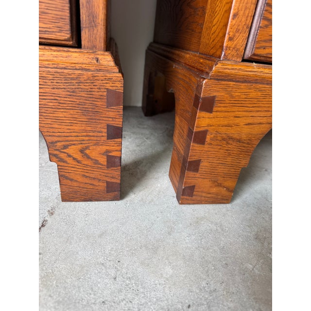 Pair of Drexel Studio Wooden Nightstands With Four Drawers & Pull-Out Tray For Sale - Image 14 of 18