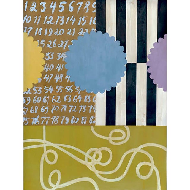Kazaan Viveiros, Number Circus, Painting on Paper, 2023 For Sale