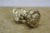 9 Vintage Brass Neoclassical Ribbon & Reed Floral Medallion Drawer Pull For Sale - Image 10 of 13