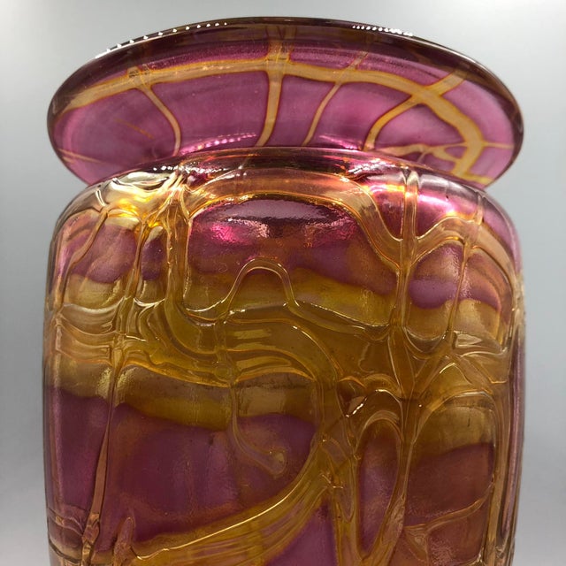 Art Nouveau Vase Pink For Sale - Image 3 of 17