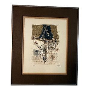 1990s Johnny Friedlaender Modernist Abstract Lithograph, Signed & Numbered 57/125