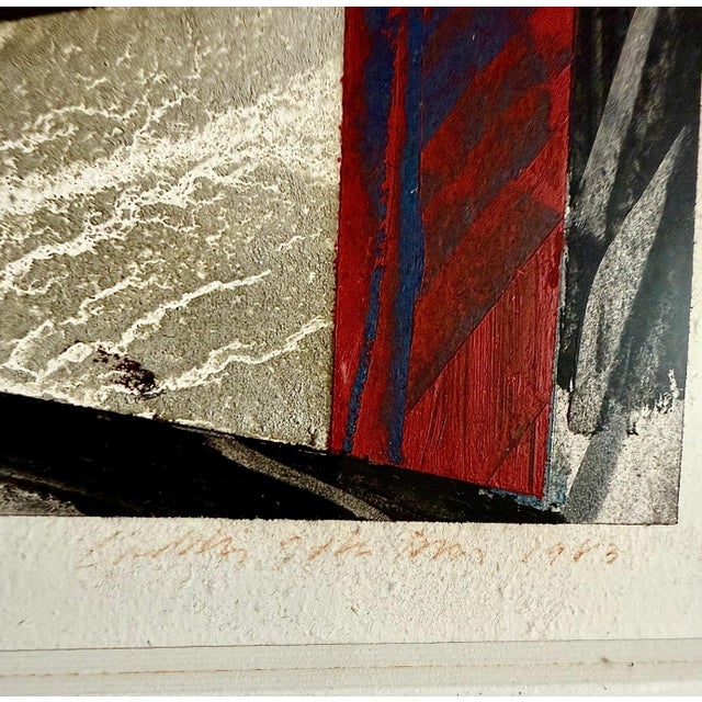 Paper Laddie John Dill, California Modernist Abstract Laddie John Dill Abstract Oil Painting Modernism For Sale - Image 7 of 9