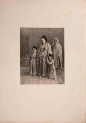 Auguste Raffet, Jewish People from Karasubazar, Lithograph, 1840