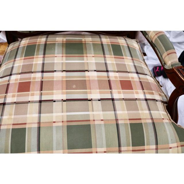 Wood Late 20th Century Drexel Heritage Bergere Chairs - A Pair For Sale - Image 7 of 8