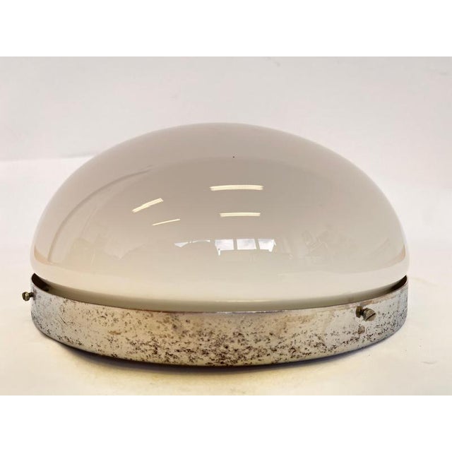 Metal Chrome Bauhaus Ceiling or Wall Lamps, 1930s, Set of 2 For Sale - Image 7 of 9