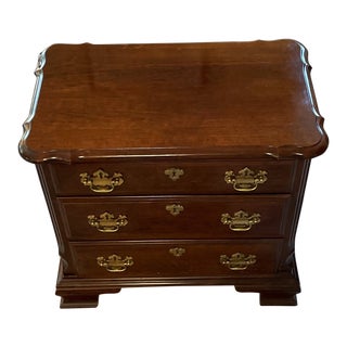 1990’s Pennsylvania House Chippendale Style Cherry Nightstand For Sale