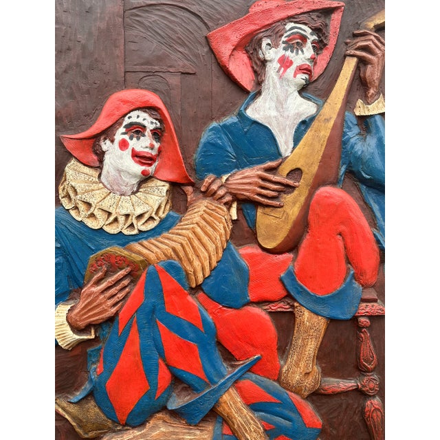 1960’s Vintage Wall Sculpture Jesters and Clowns For Sale In Los Angeles - Image 6 of 12