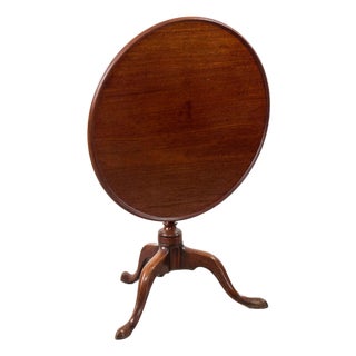 18th Century Georgian Pedestal Breakfast Table With Lip For Sale