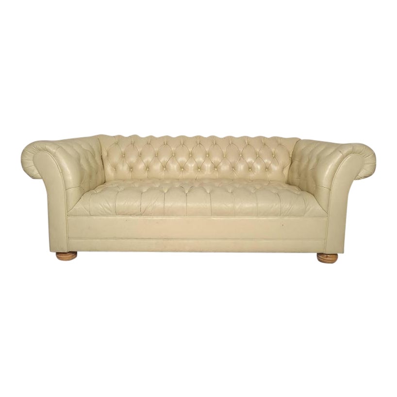 Cream Chesterfield Sofa Chairish