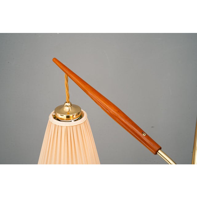 Chandelier with Fabric Shades from Rupert Nikoll, Vienna, 1950s For Sale - Image 13 of 18