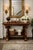 Traditional Antique Empire Walnut Console Table With Scroll Supports & Mirror Detail For Sale - Image 3 of 6