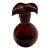 Hand‑Blown Amethyst Art Glass Vase With Ruffled Rim For Sale