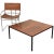 Mid-Century Italian Square Wood and Iron Coffee Table, 1960s For Sale - Image 10 of 18