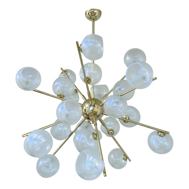 21st Century Opaline Sputnik Chandelier by Fabio LTD For Sale