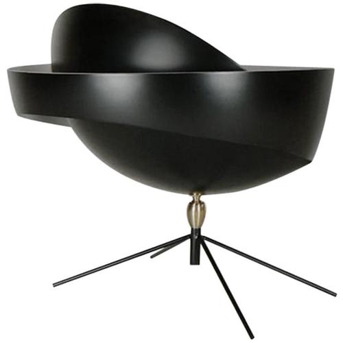 Mid-Century Modern Black Saturn Table Lamp by Serge Mouille For Sale - Image 10 of 10