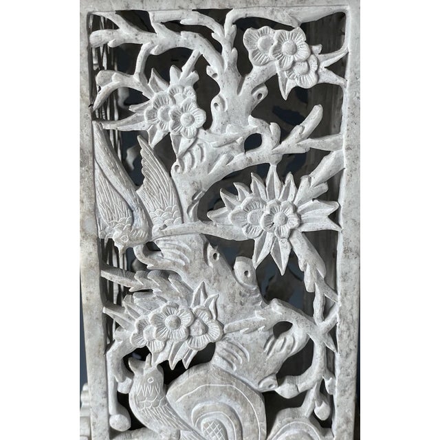 Vintage Hand Carved Openwork Soapstone Chinese Pagoda Lantern Lamp For Sale - Image 11 of 15