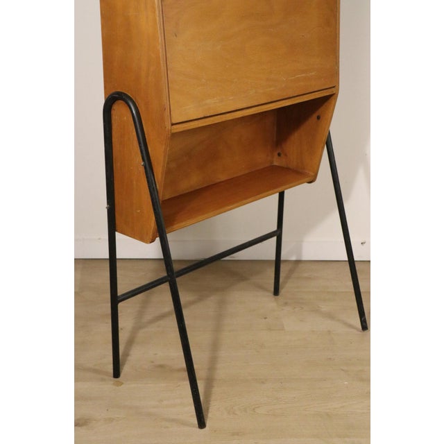 Vintage Secretary Desk in Wood and Metal, 1960s For Sale - Image 4 of 18