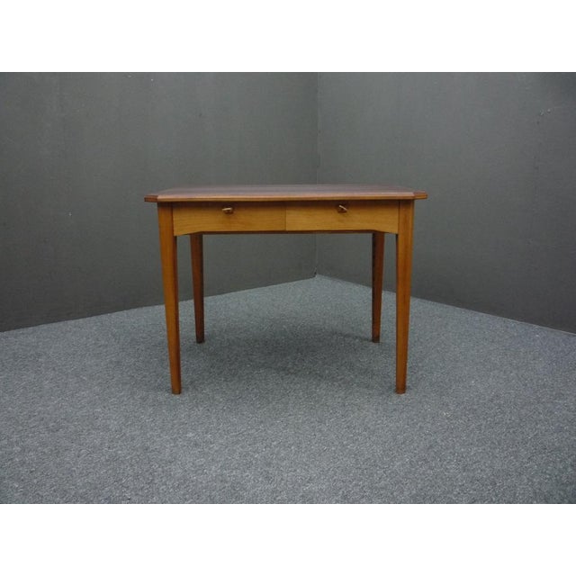 Rare anthroposophical dining table by Felix Kayser. Also suitable as a desk. Made from solid ash wood. The table was...