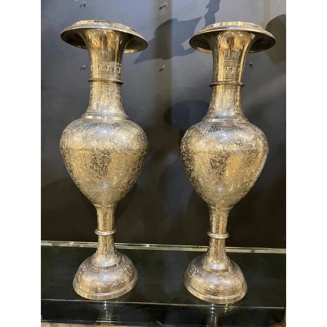 1940's French Silver Plated Table Lamps - a Pair For Sale - Image 4 of 4