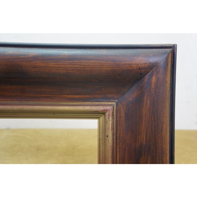 Late 20th Century Vintage Wood Art Picture Painting Mirror Frame Fits 25.5" X 32.5" Overall 44" For Sale - Image 5 of 8