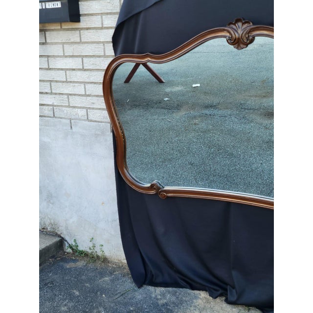 21st Century Walnut Wall / Hallway / Fireplace Mirror . For Sale In Philadelphia - Image 6 of 15