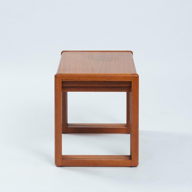 1970s Danish Teak Nesting Tables, 1970s, Set of 3 For Sale - Image 5 of 16