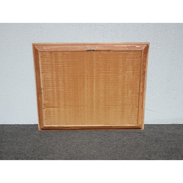 Vintage Mid Century Cockatoos Lithograph Picture Print by Turner in Mirror Frame For Sale - Image 12 of 12