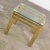 Vintage Modern Side End Table Brass With Glass Top in Style of Pace or Karl Springer For Sale - Image 6 of 13